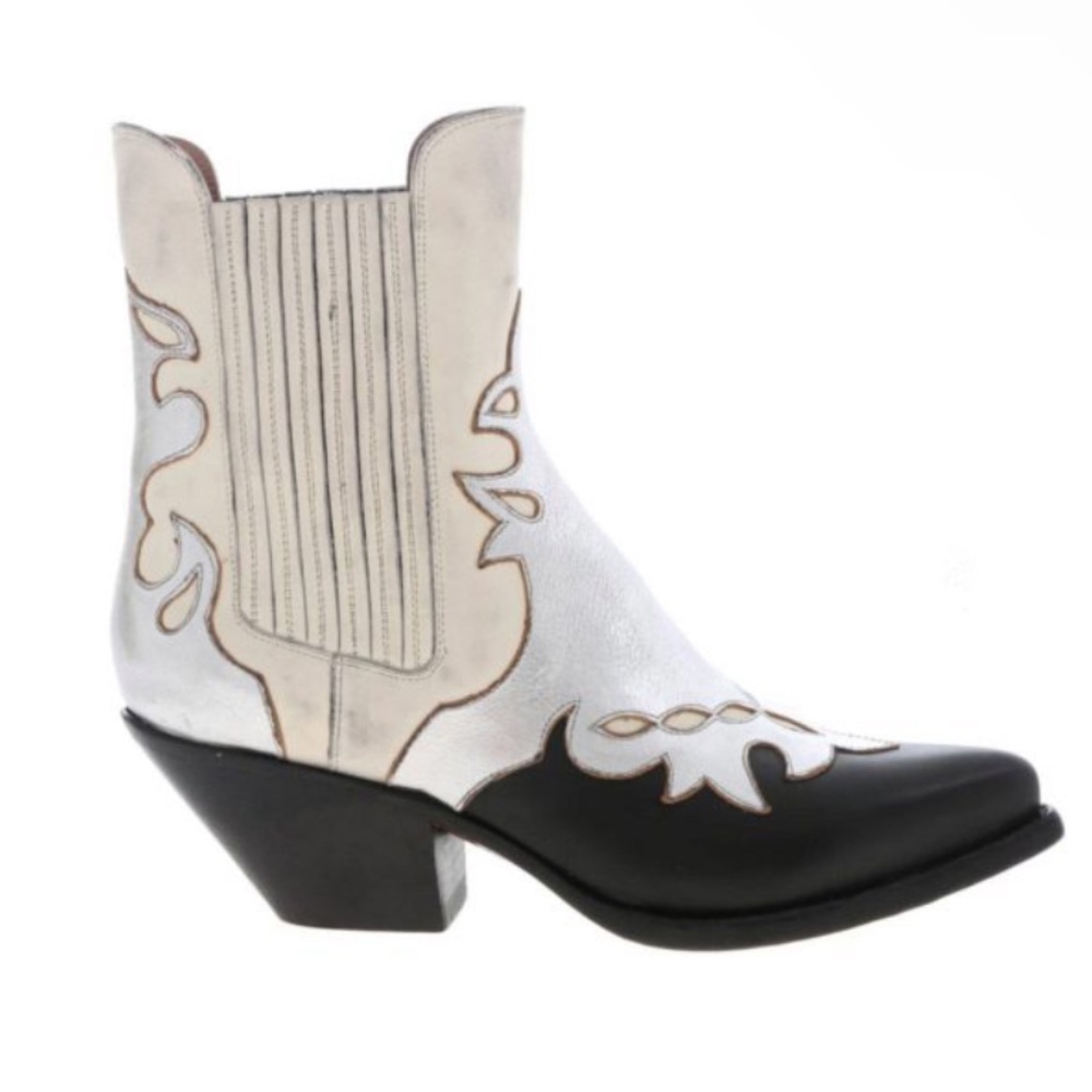 Buttero blk and white western boots brand new!